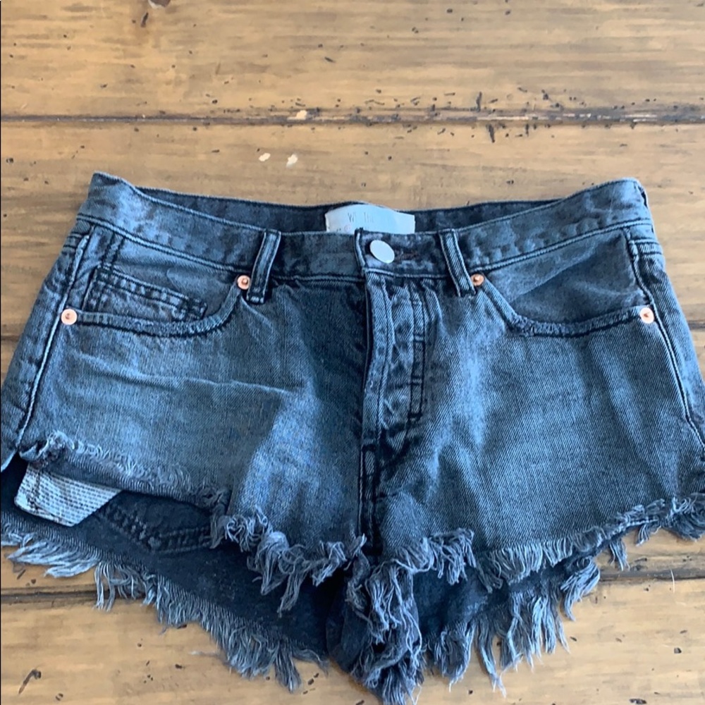 Free people jean shorts!